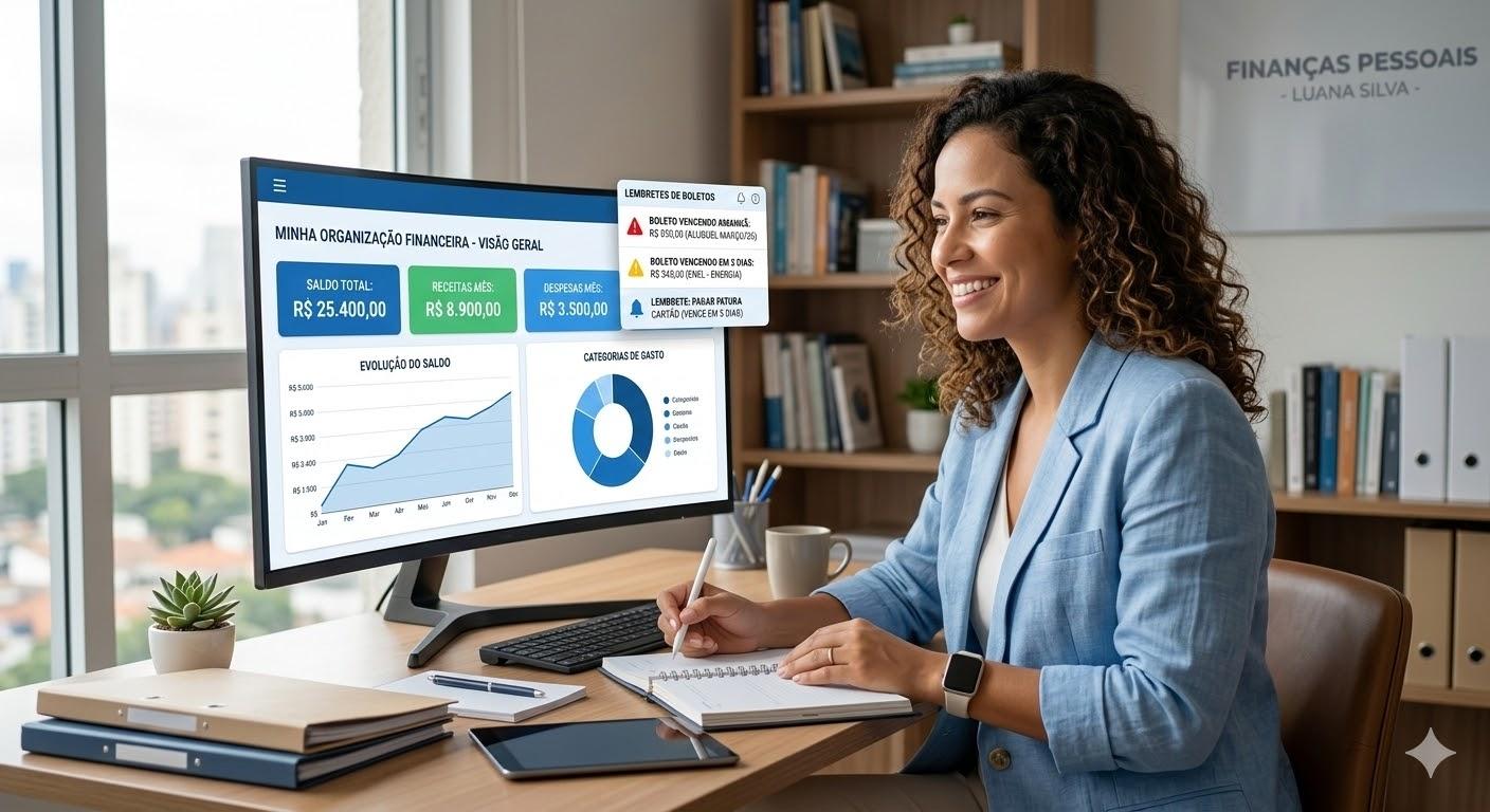 Solução com dashboard financeiro